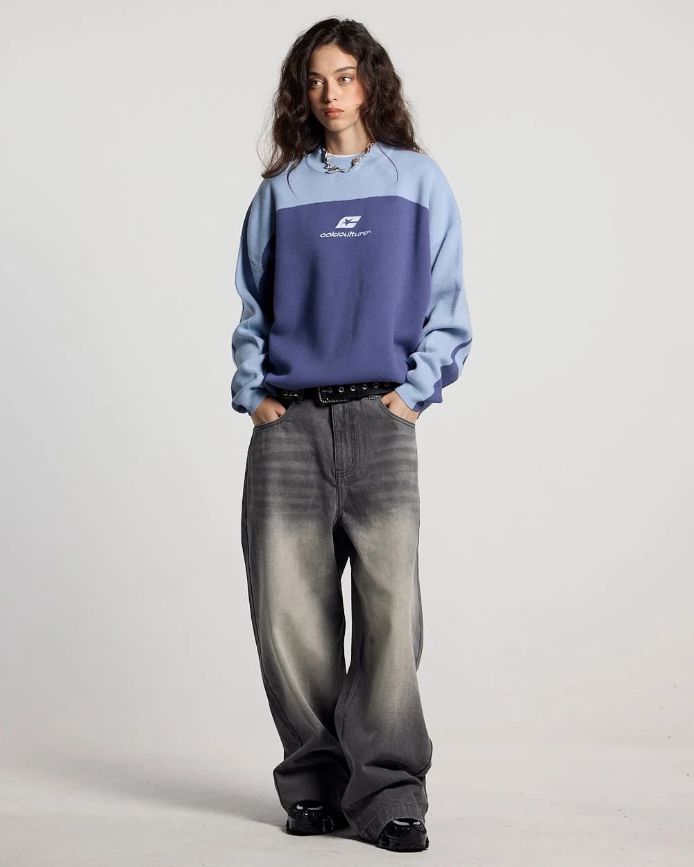 CURVED KNIT BLUE 6