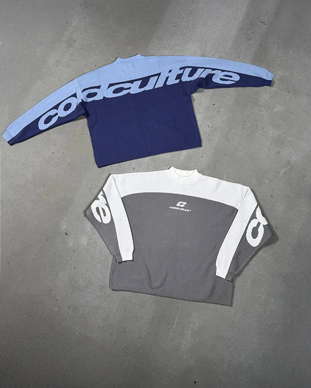 CURVED KNIT BLUE 7