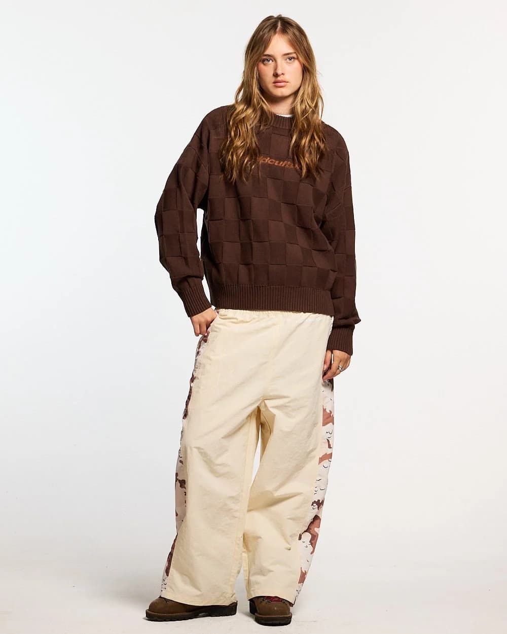 CHECKMATE KNITWEAR BROWN 5