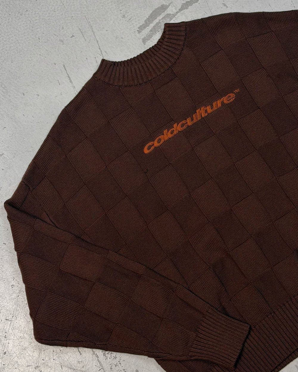 CHECKMATE KNITWEAR BROWN 7