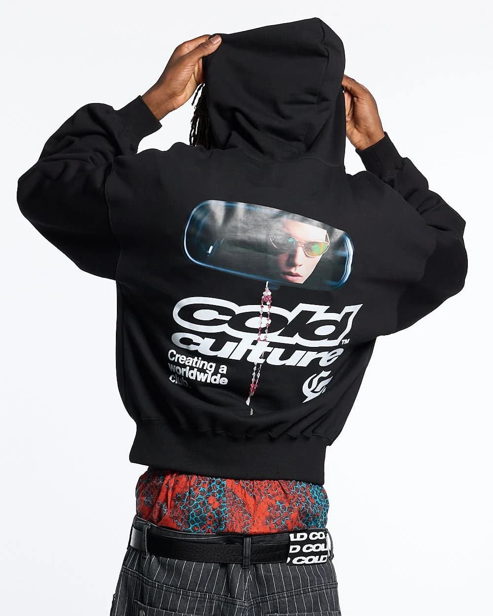 DRIVING MIRROR HOODIE BLACK 2