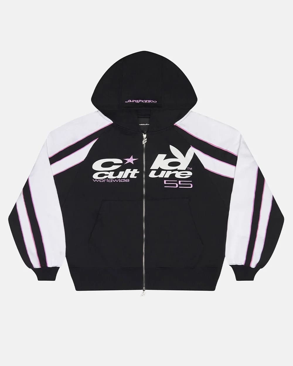 TEASE ME ZIP HOODIE BLACK & GREY 2