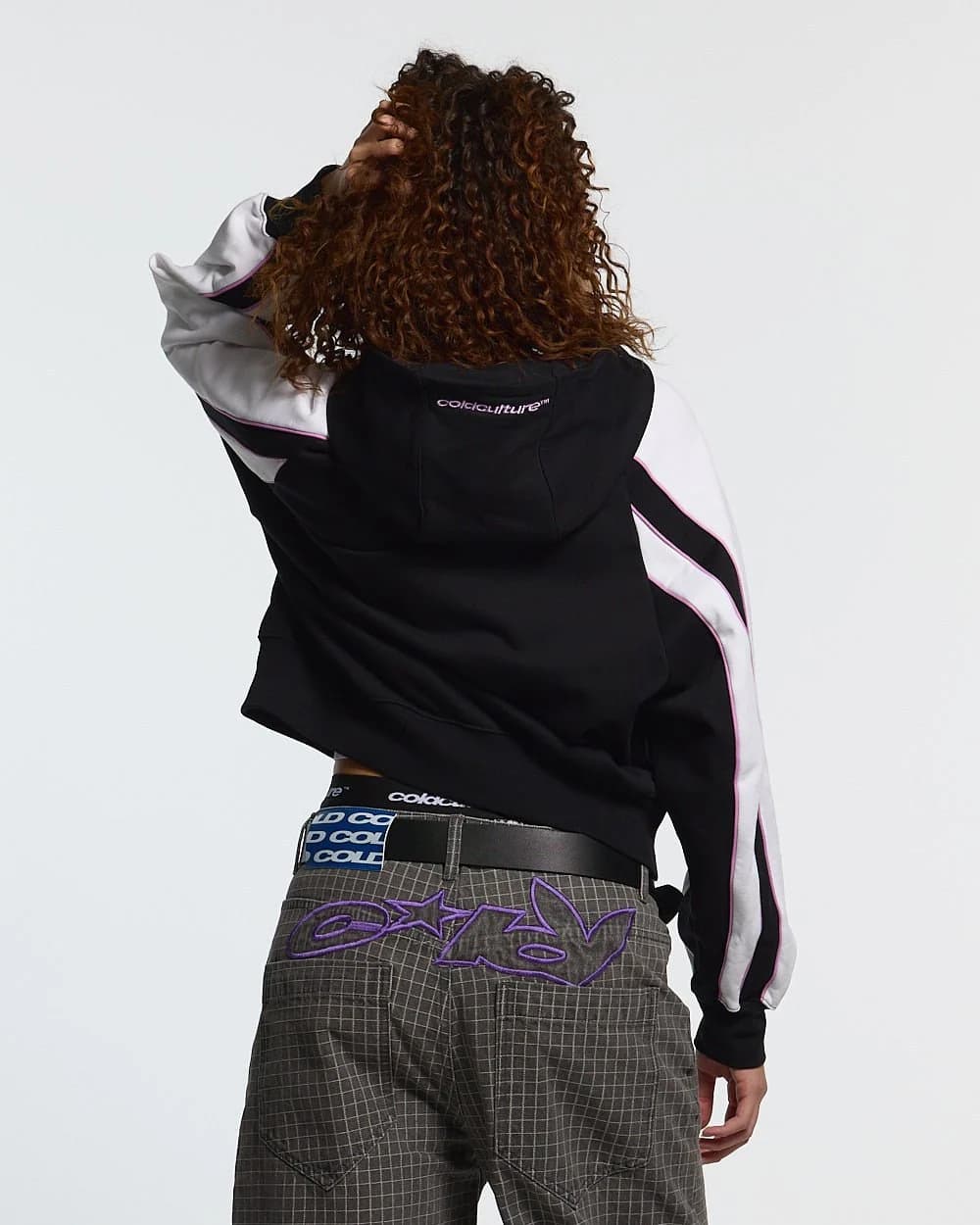 TEASE ME ZIP HOODIE BLACK & GREY 6