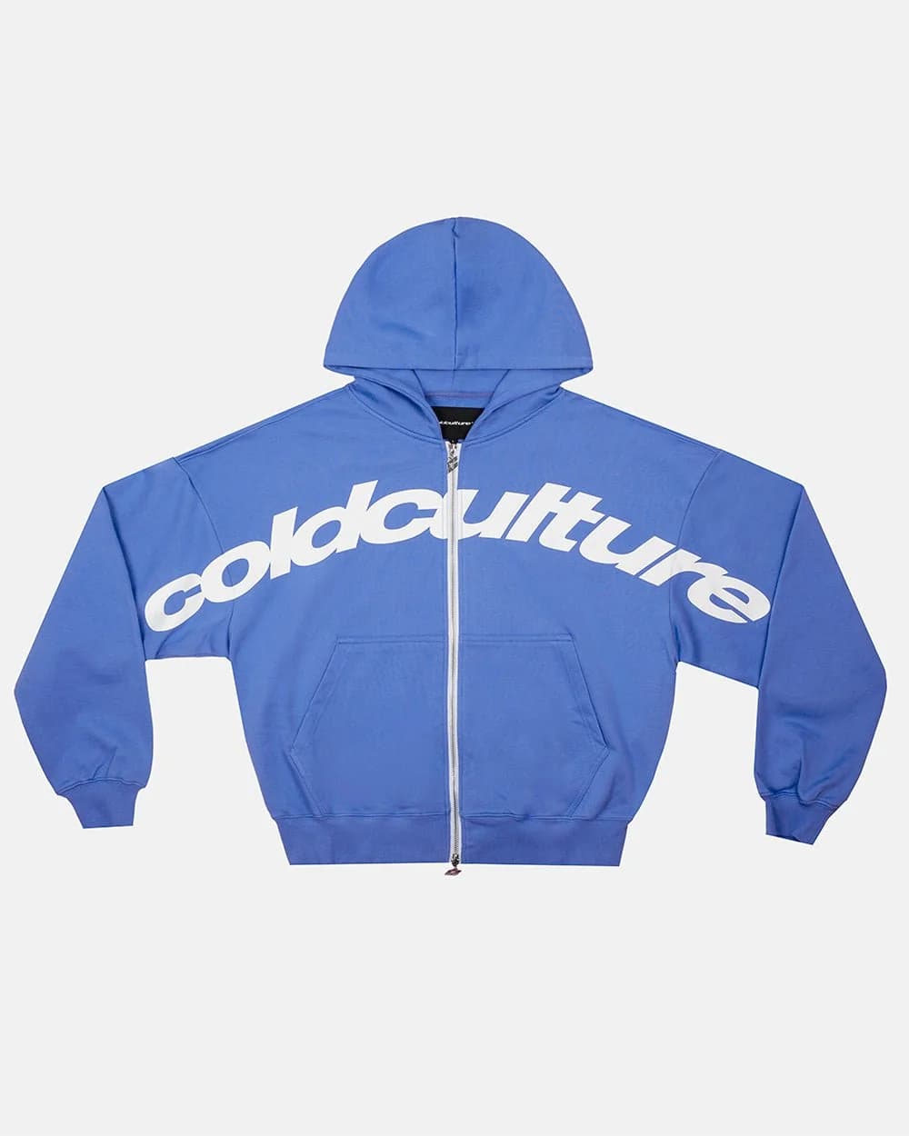 DRIVEN ZIP HOODIE BLUE & WHITE by COLD CULTURE