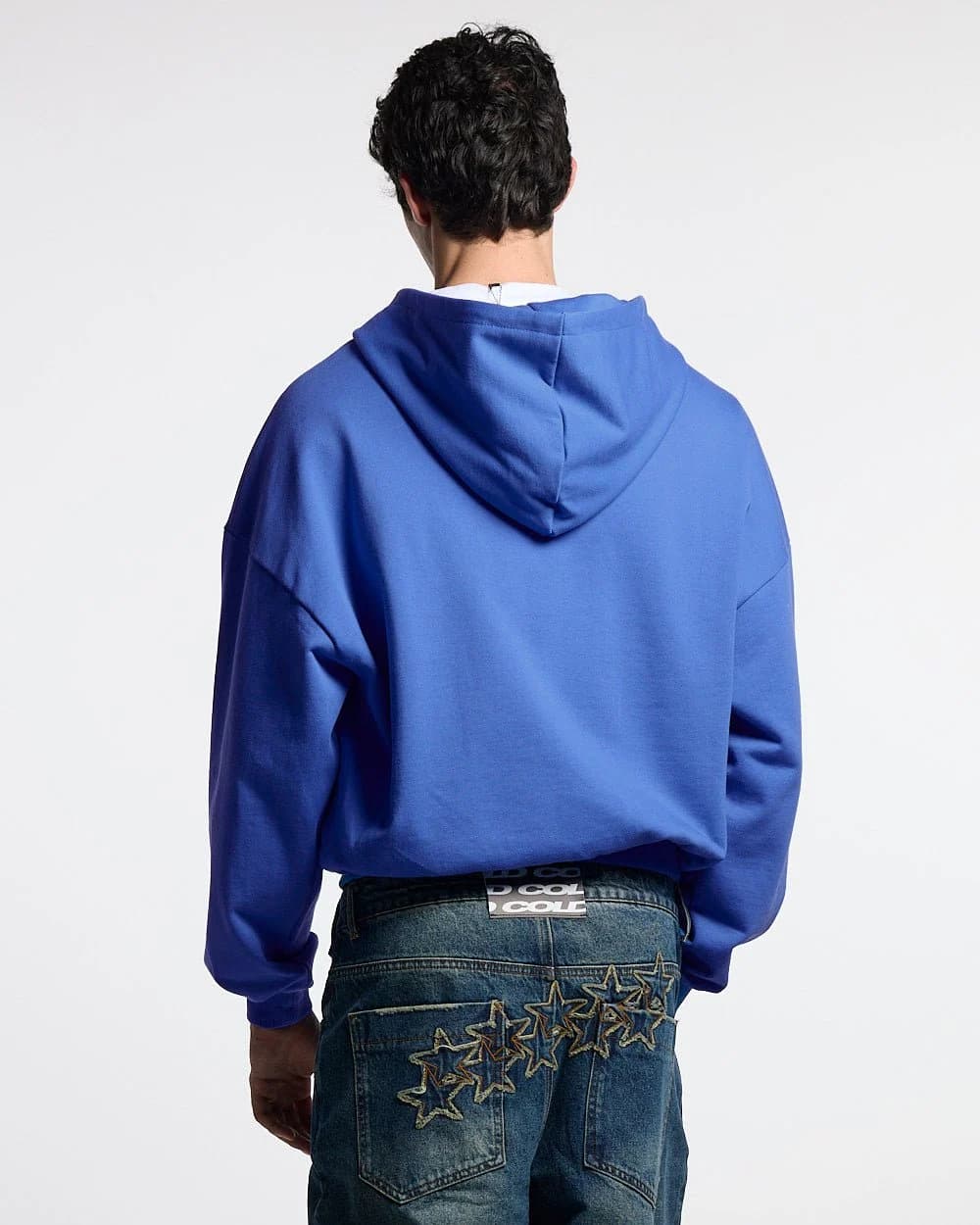 DRIVEN ZIP HOODIE BLUE & WHITE 4