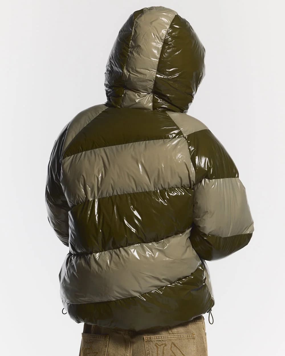 SPIRAL PUFFER GLOSSY GREEN MIX by COLD CULTURE