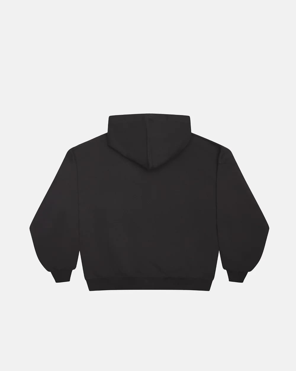 CURVED FRONT HOODIE BLACK 3