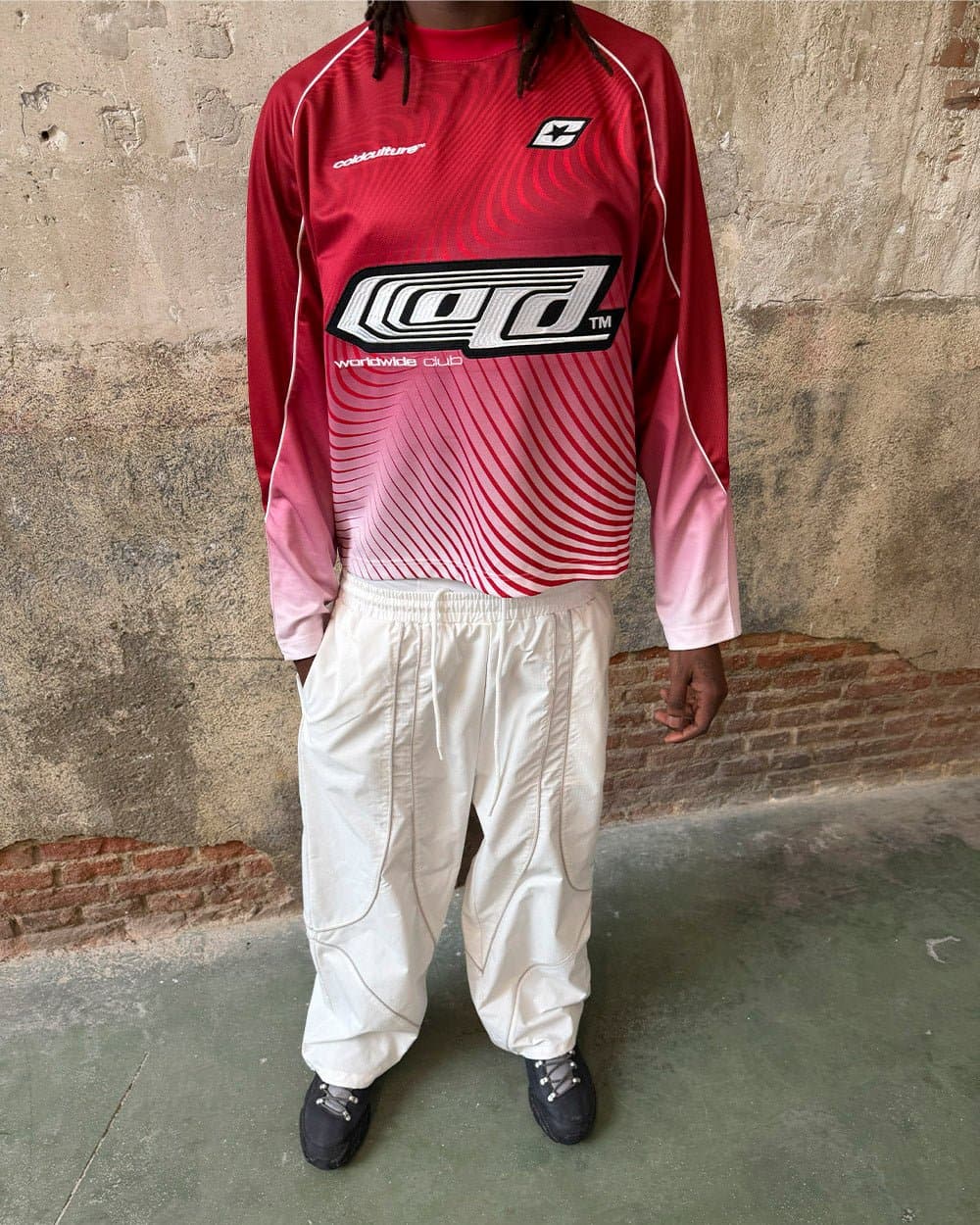 DIFFUSION LONGSLEEVE RED & WHITE 7