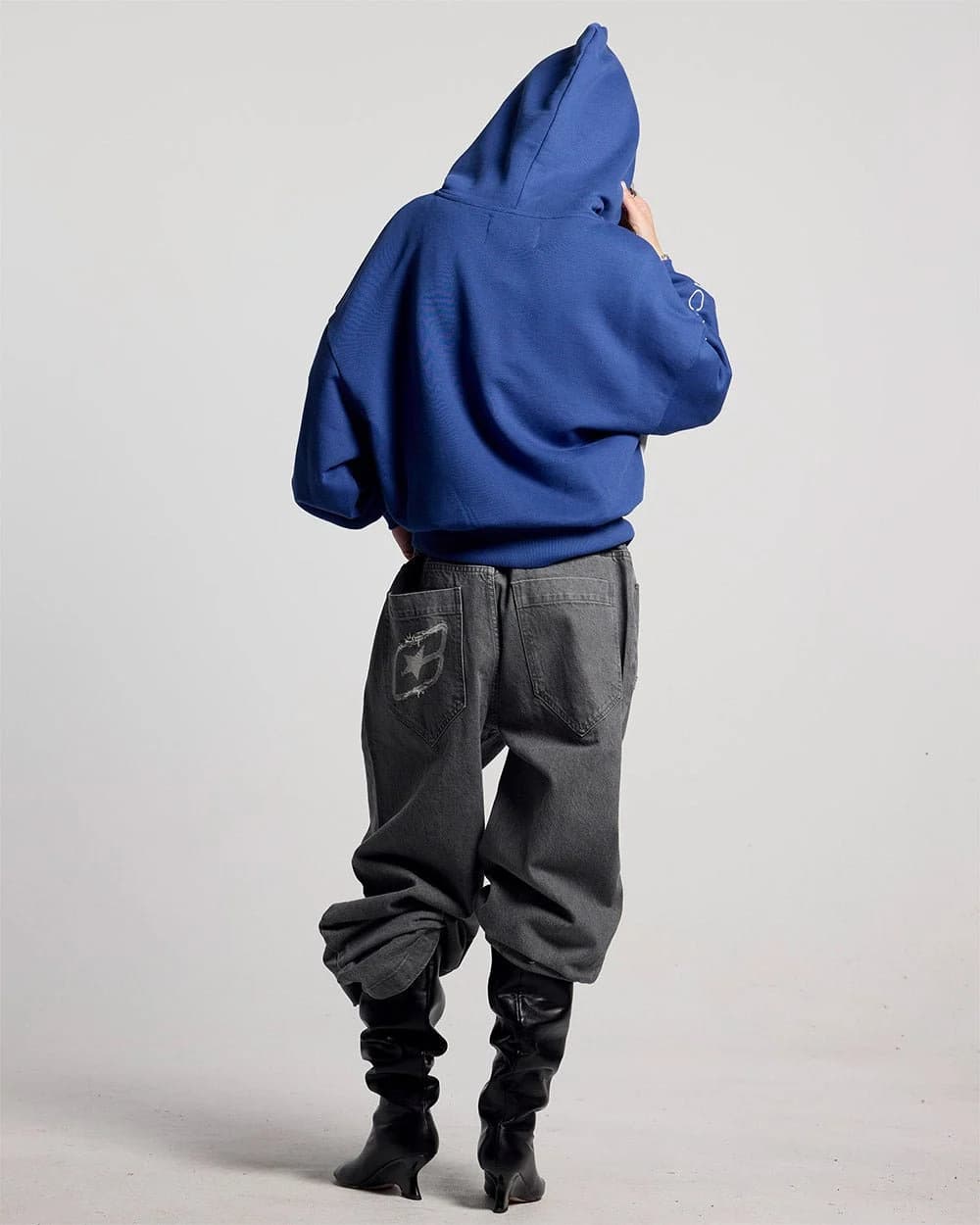 PRESTIGE ZIP HOODIE BLUE & WHITE 6