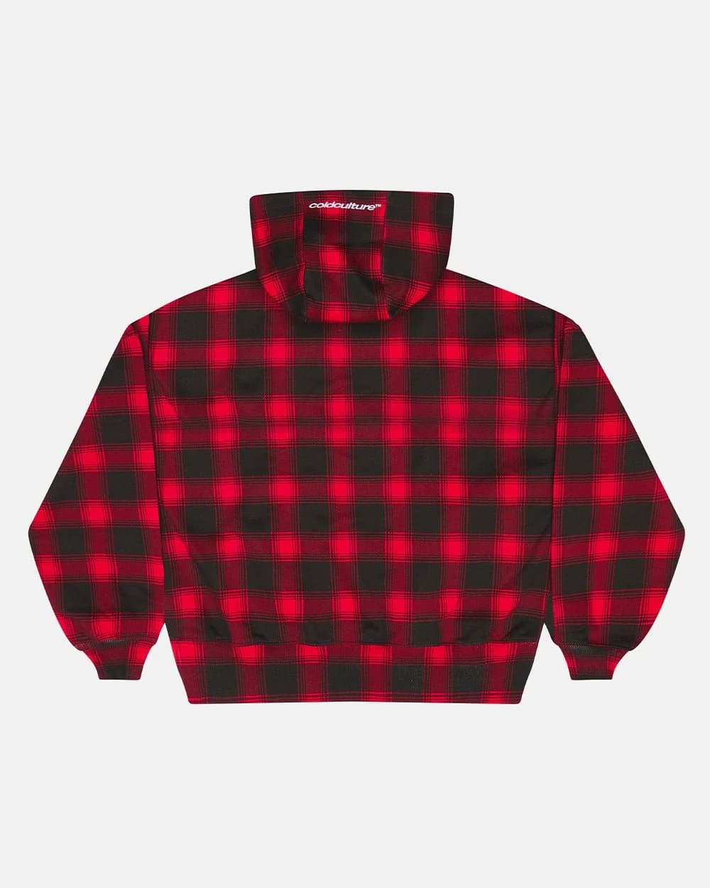 TARTAN HOODIE RED 3