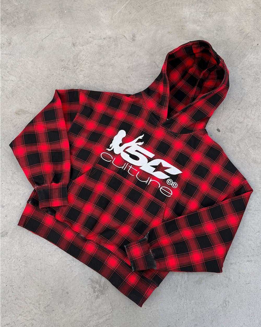 TARTAN HOODIE RED 8