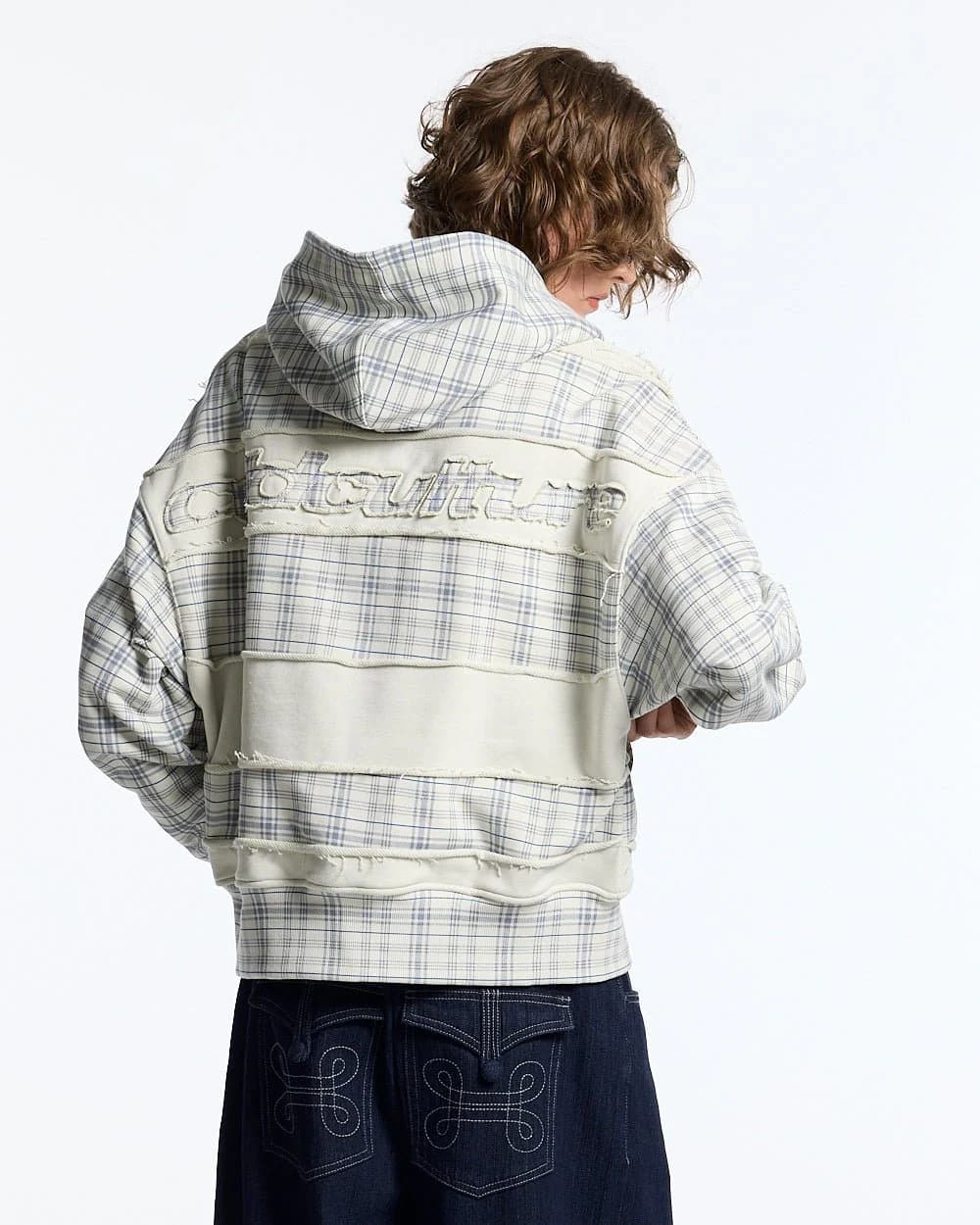 RIPPED ZIP HOODIE WHITE 9