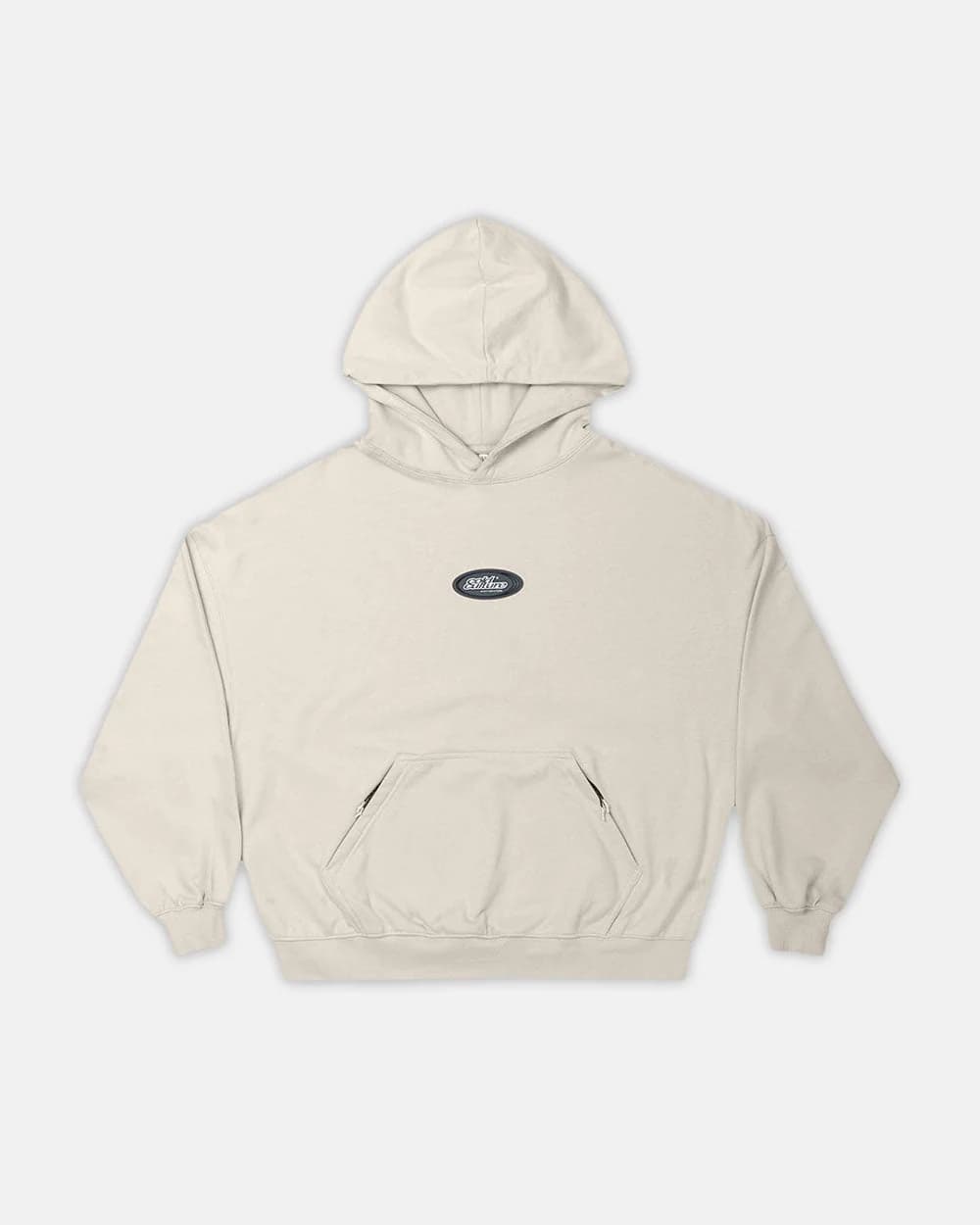 SILICONE DETAIL HOODIE ULTRA LIGHT GREY by COLD CULTURE