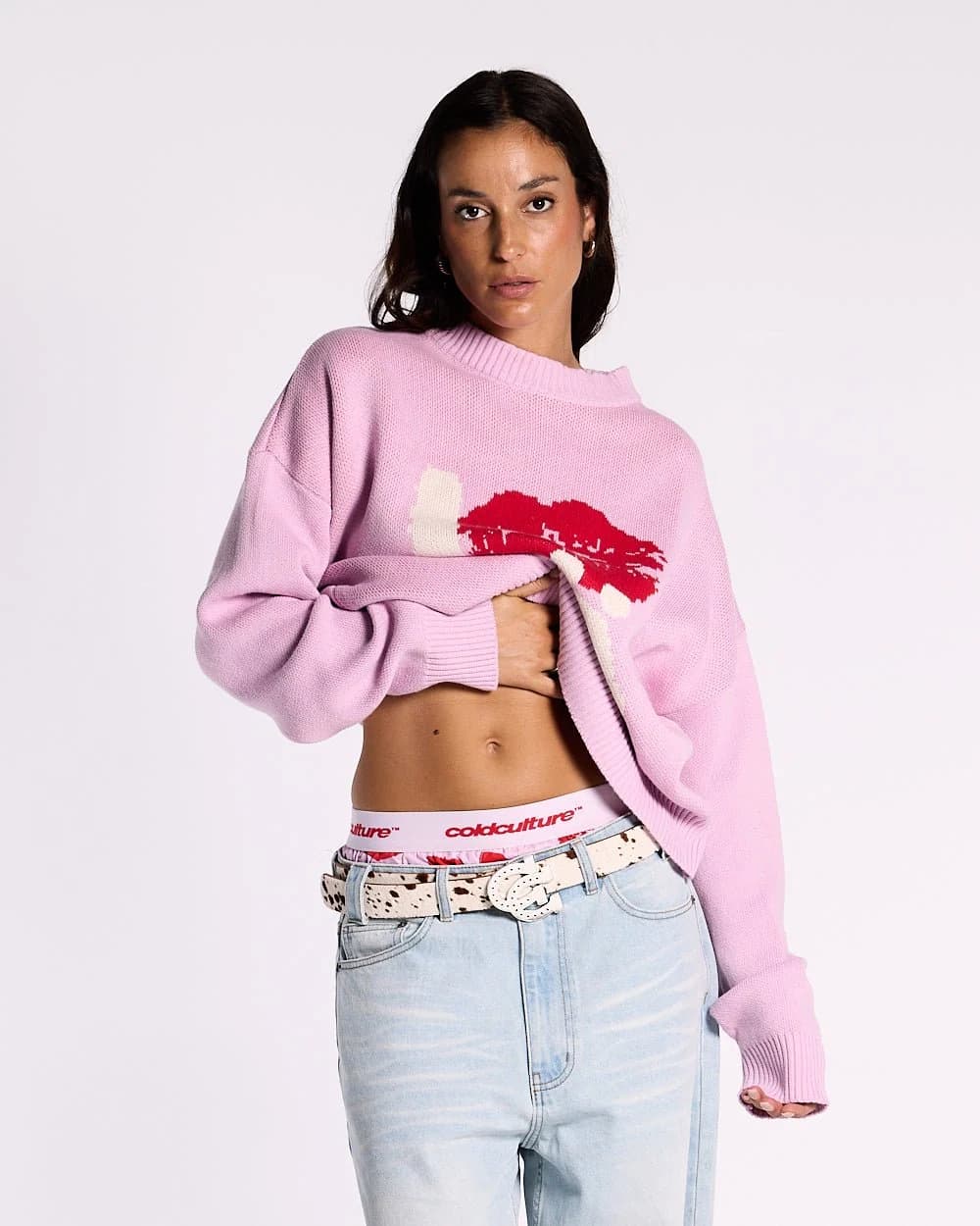 KISSES AND DOLLAR KNIT PINK 4