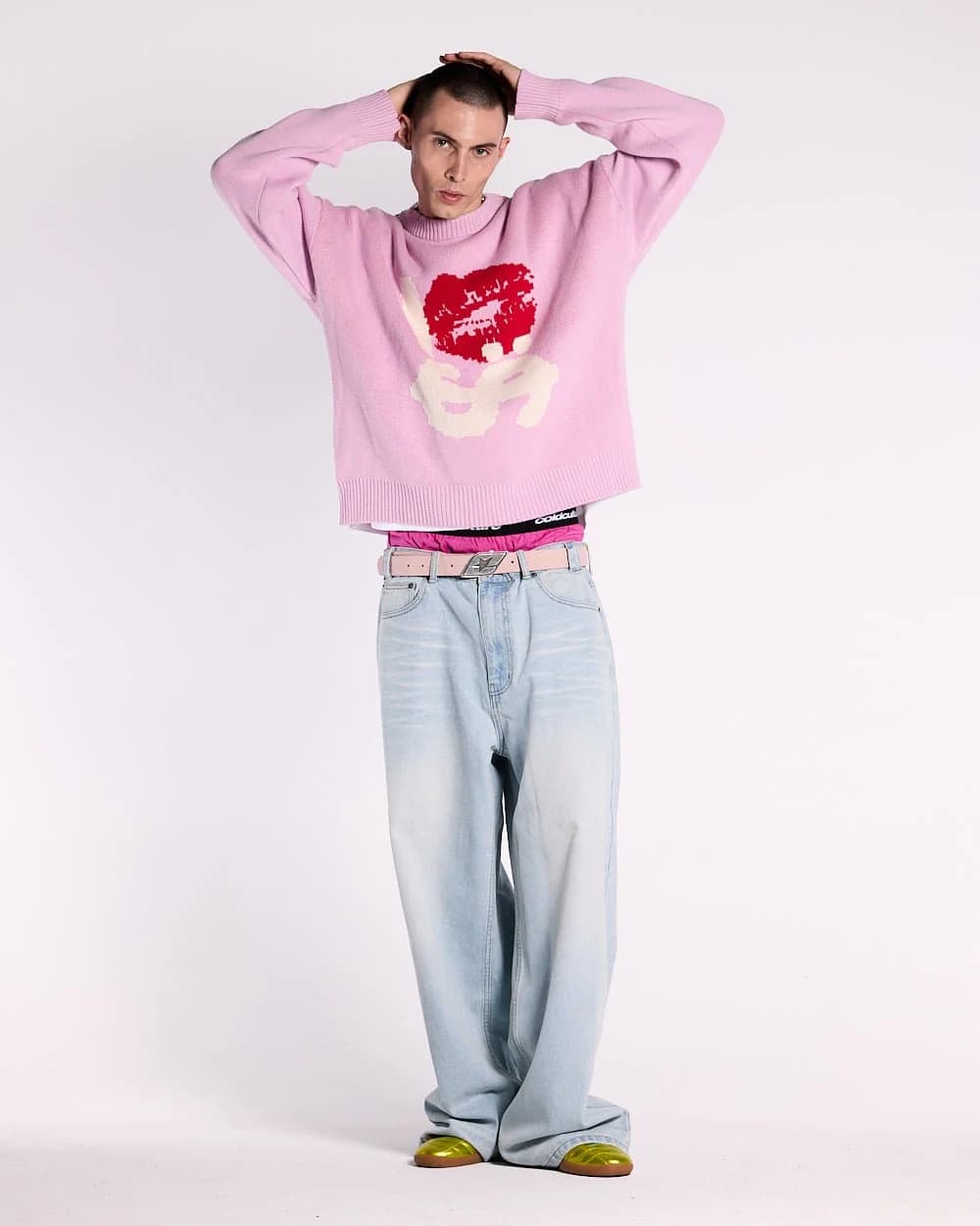 KISSES AND DOLLAR KNIT PINK 6