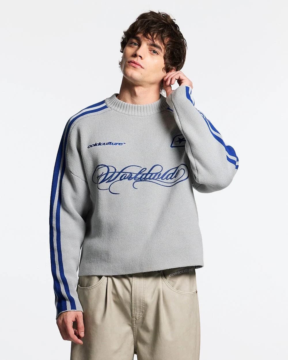 W80 KNITWEAR GREY by COLD CULTURE