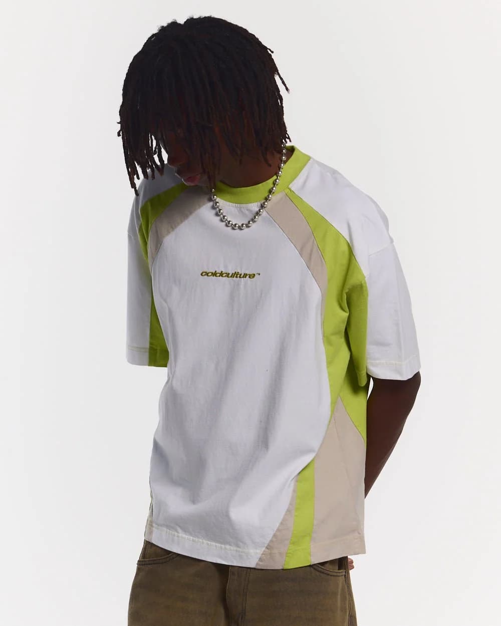 SPEED SPOKE TEE GREEN & GREY 2