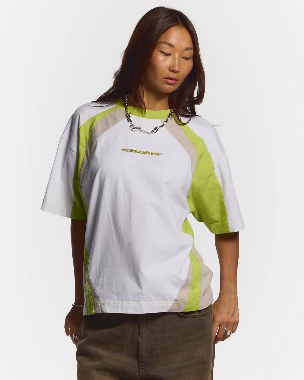 SPEED SPOKE TEE GREEN & GREY 5