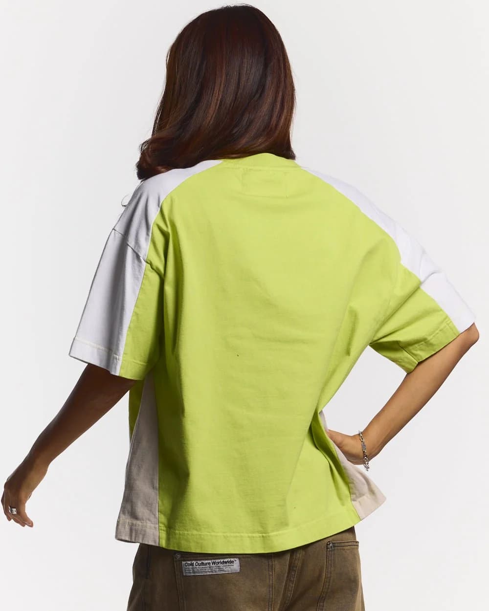 SPEED SPOKE TEE GREEN & GREY 6