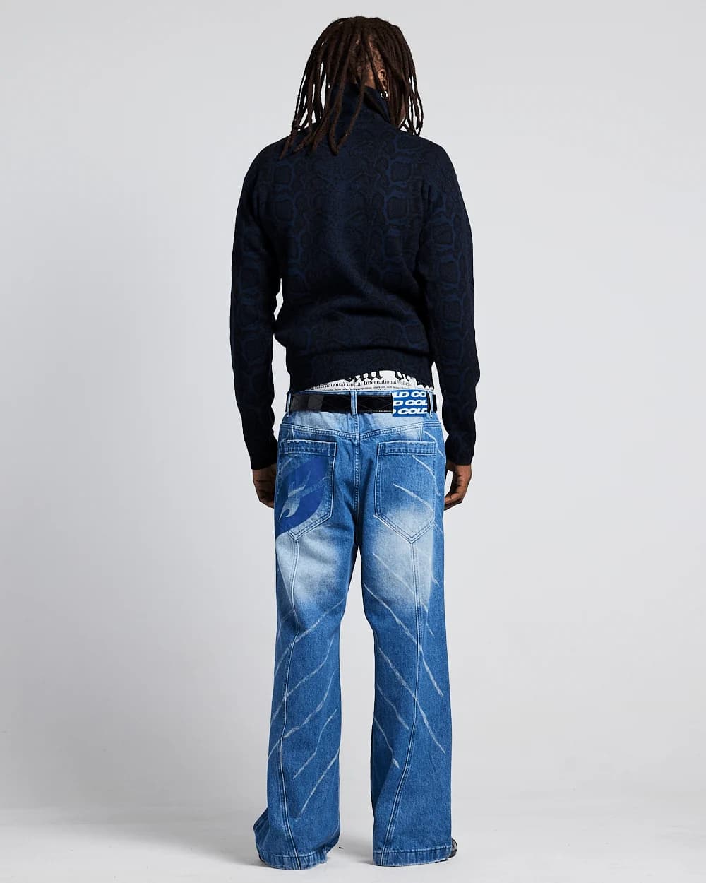 SNAKE ZIP KNIT DARK BLUE 4
