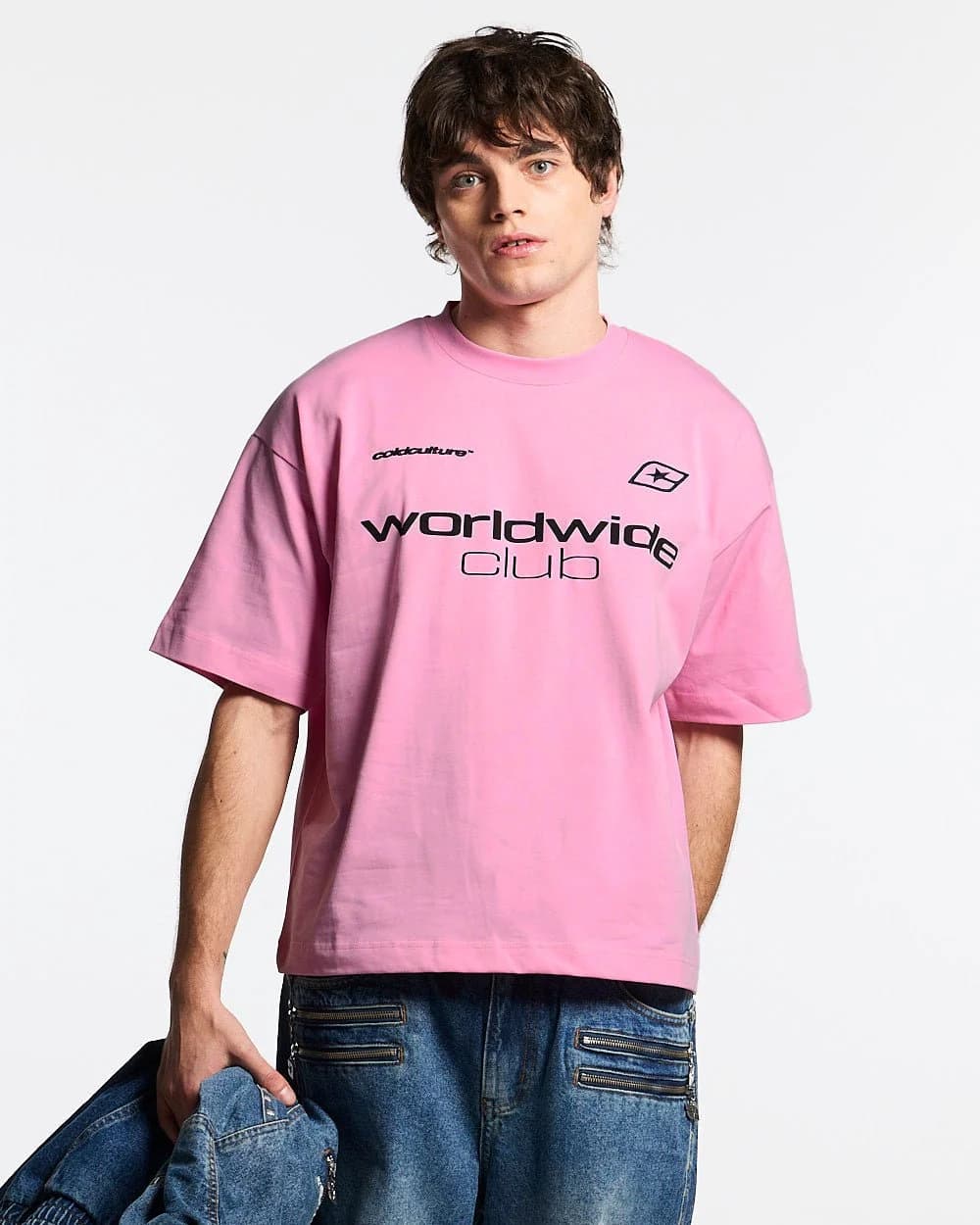 MR WORLDWIDE TEE PINK 2