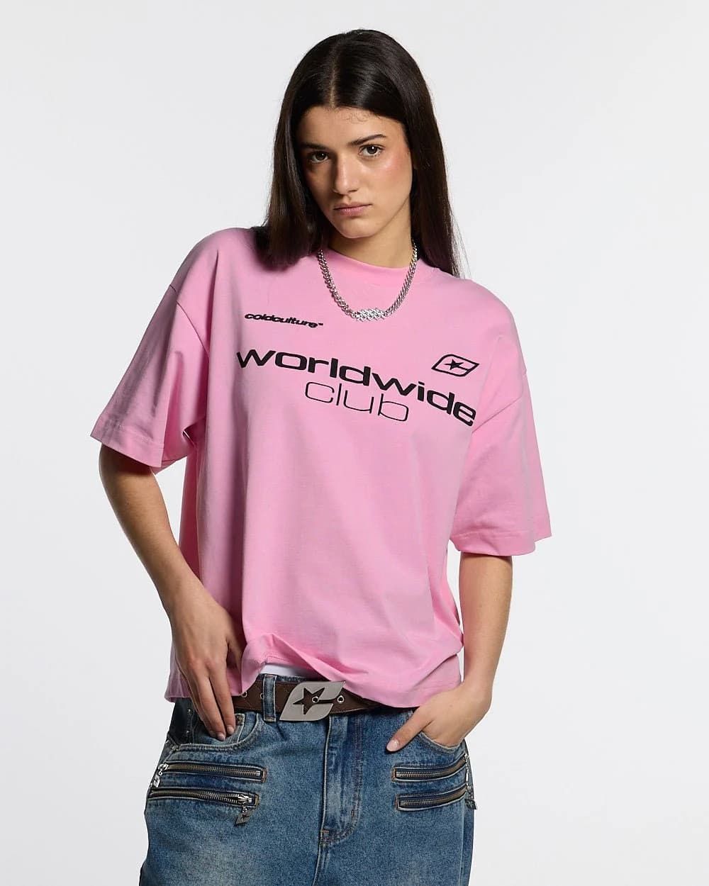 MR WORLDWIDE TEE PINK 5