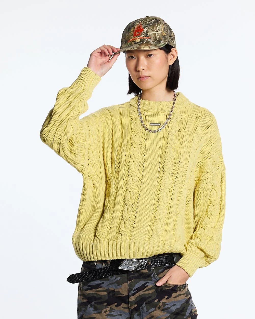 PATTERNED KNIT YELLOW by COLD CULTURE