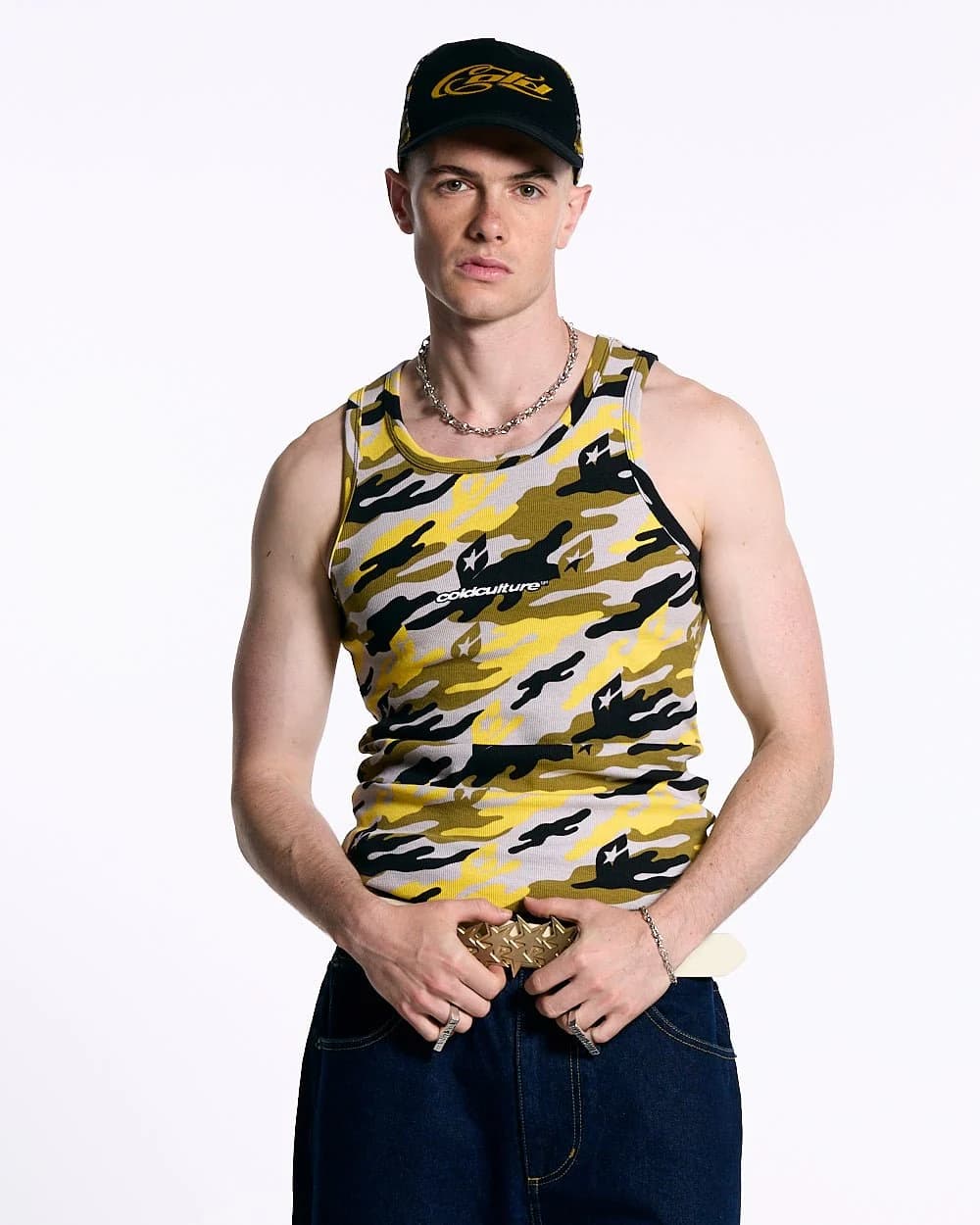 CAMO TANK TEE YELLOW 2