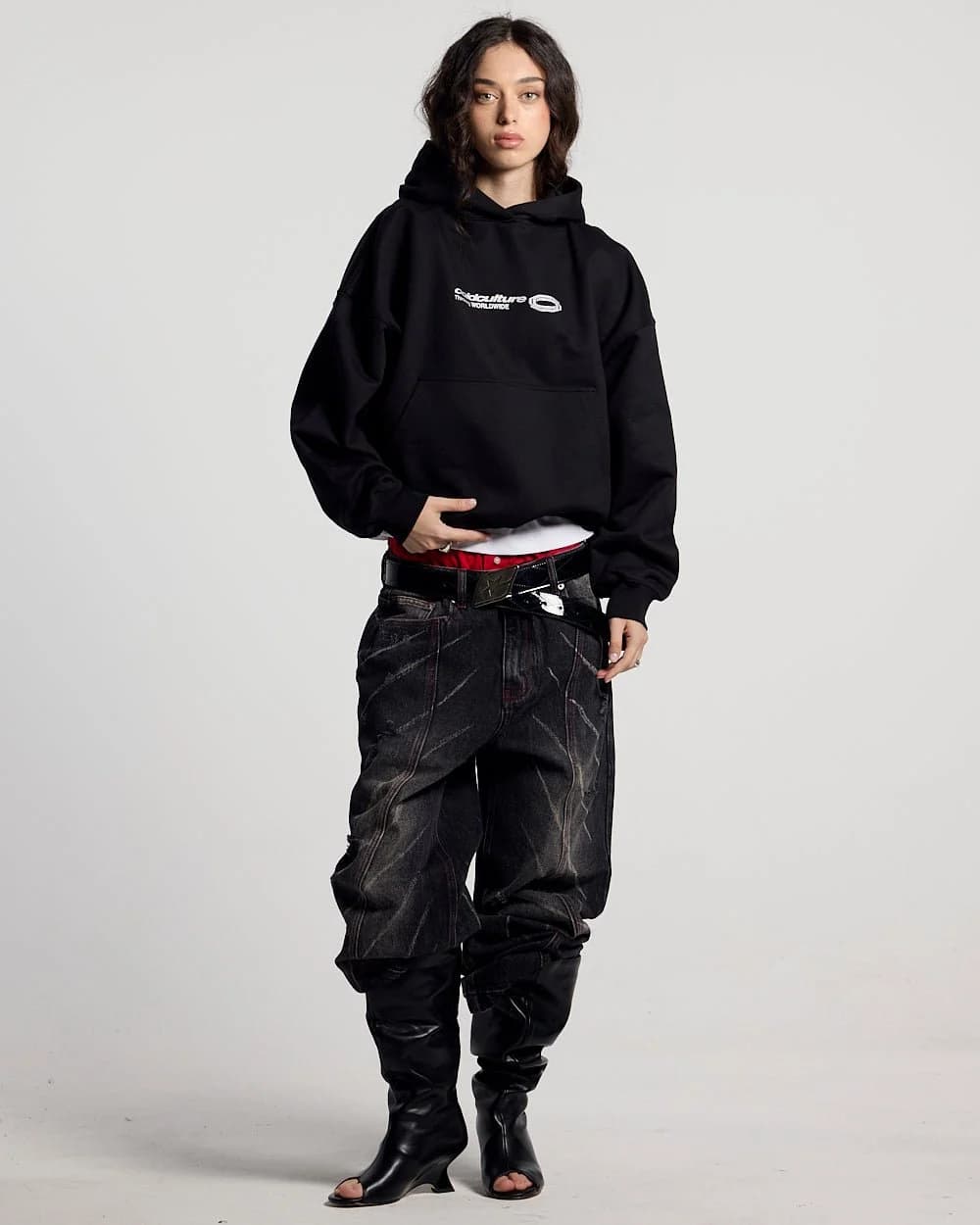 GLITTER HOODIE BLACK 6