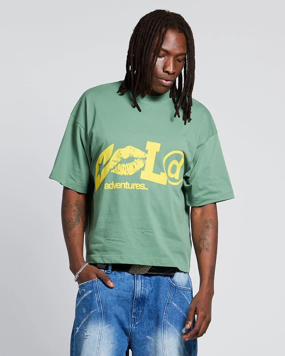 ADVENTURES TEE GREEN & YELLOW 2