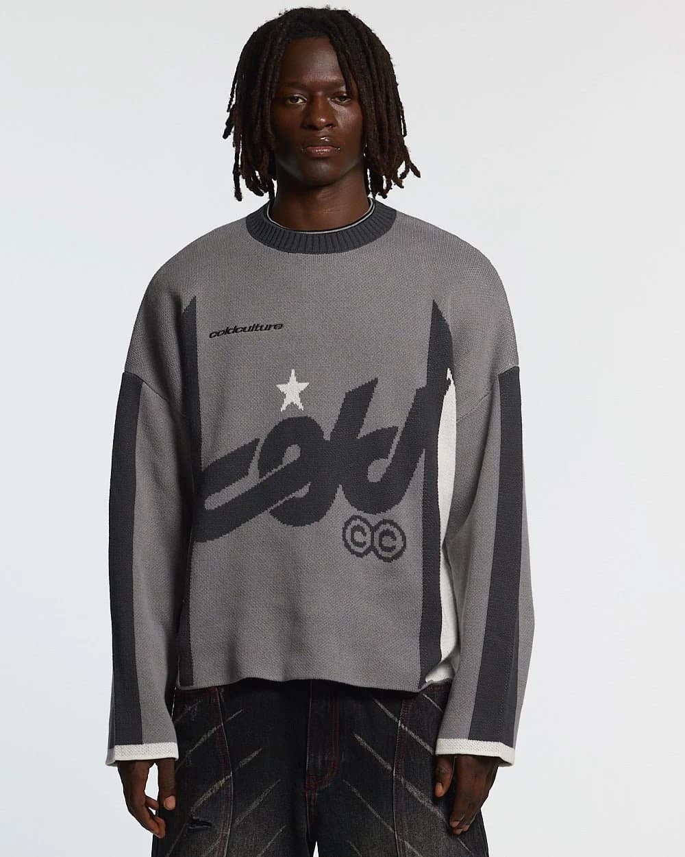 WINNER KNIT GREY, BLACK AND WHITE by COLD CULTURE