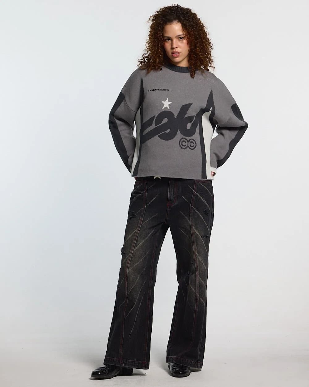 WINNER KNIT GREY, BLACK AND WHITE by COLD CULTURE