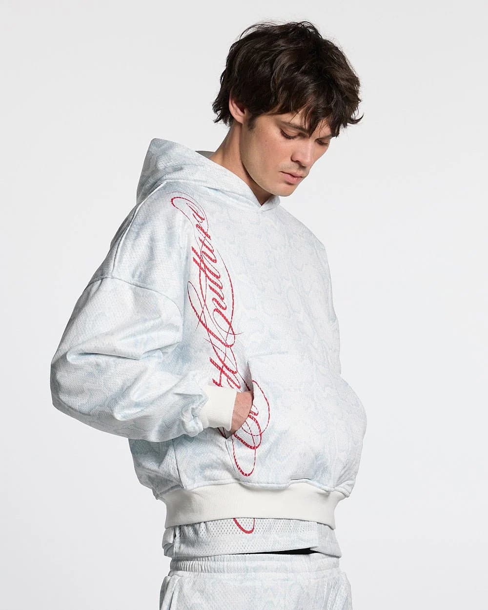 RIOT MESH HOODIE WHITE by COLD CULTURE