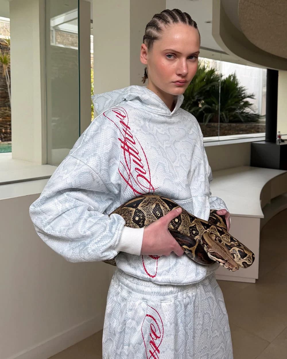 RIOT MESH HOODIE WHITE by COLD CULTURE