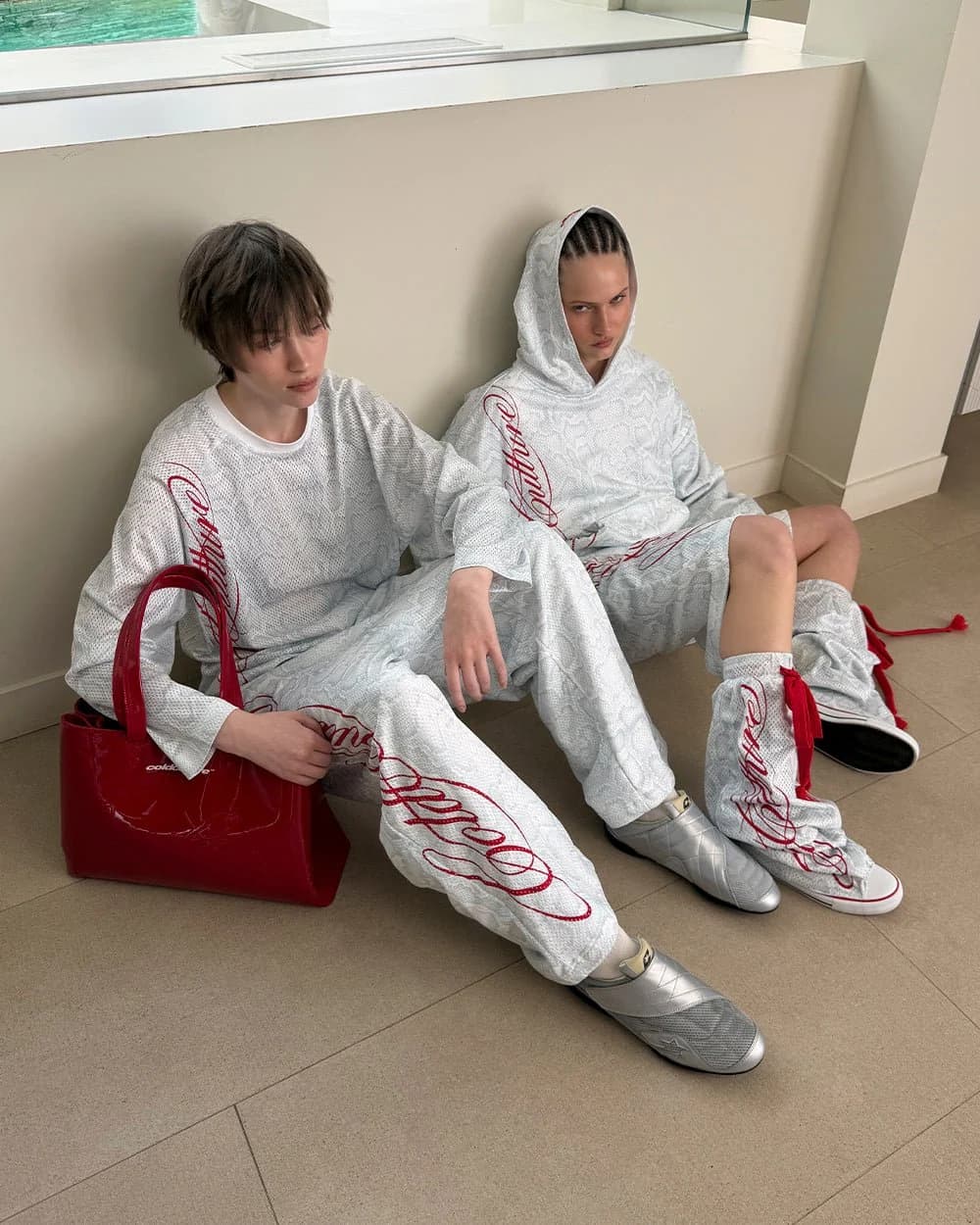 RIOT MESH HOODIE WHITE by COLD CULTURE