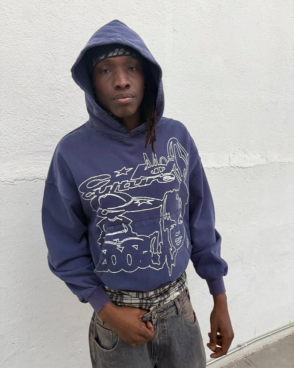 COOL CAP HOODIE MID BLUE WASHED 8