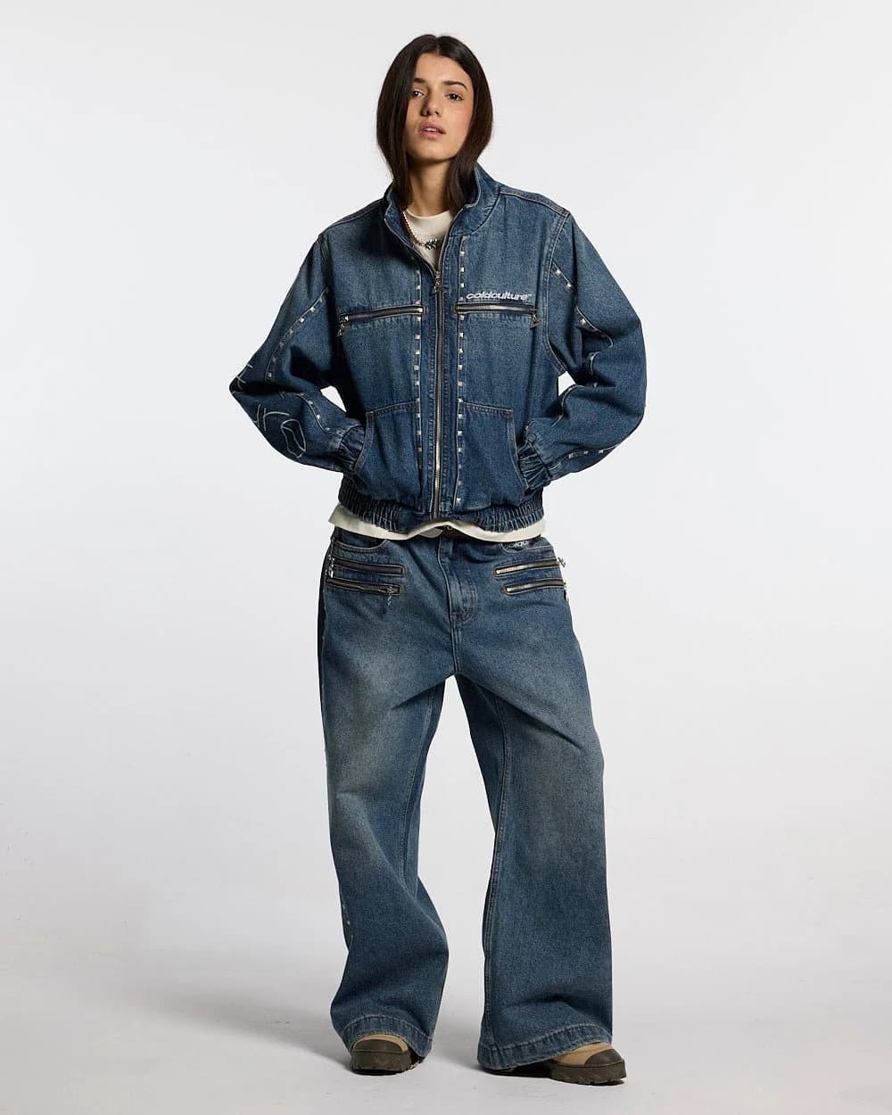 2010 DENIM JACKET BLUE DENIM by COLD CULTURE