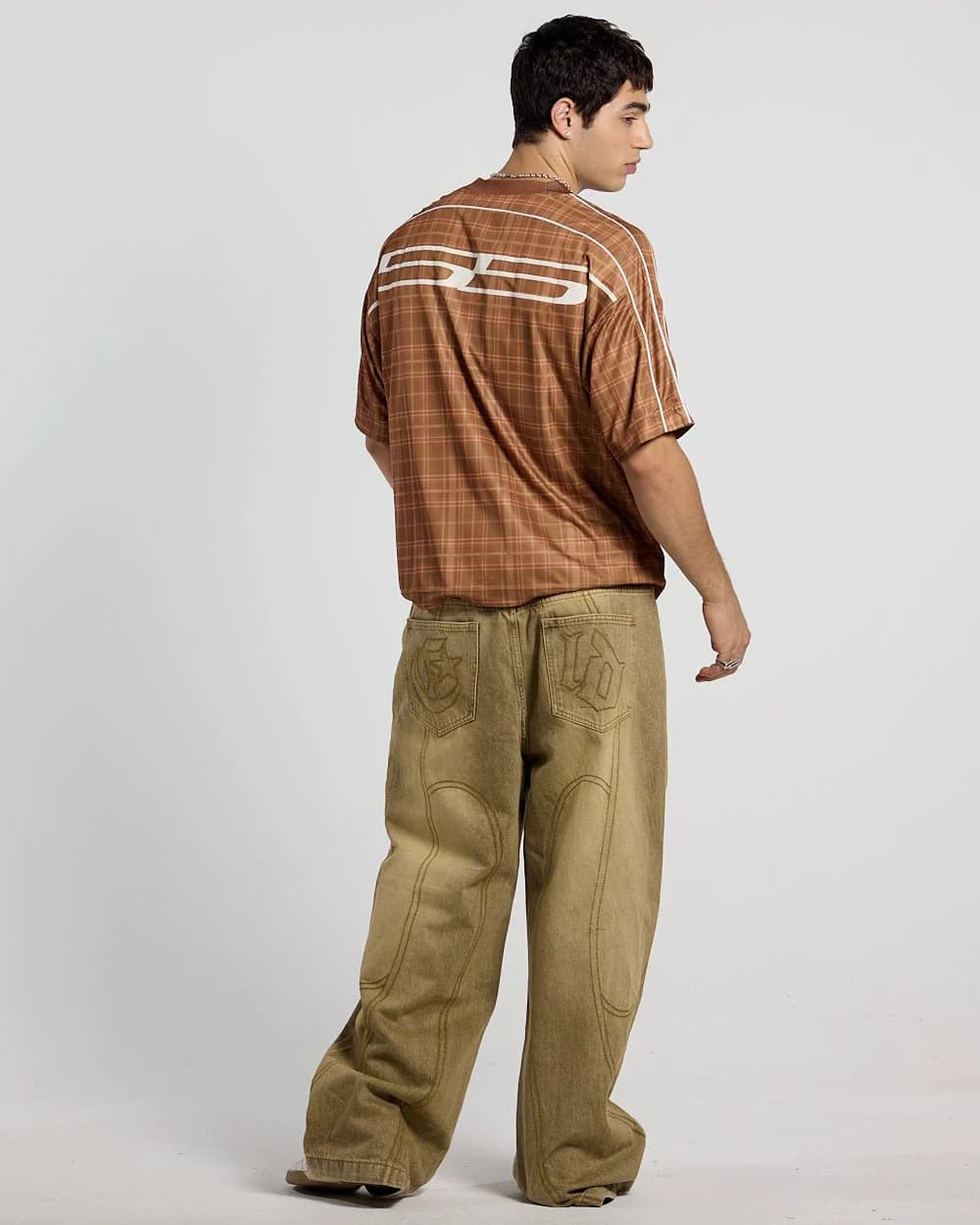 HIGHLANDS PLAID TEE BEIGE 4