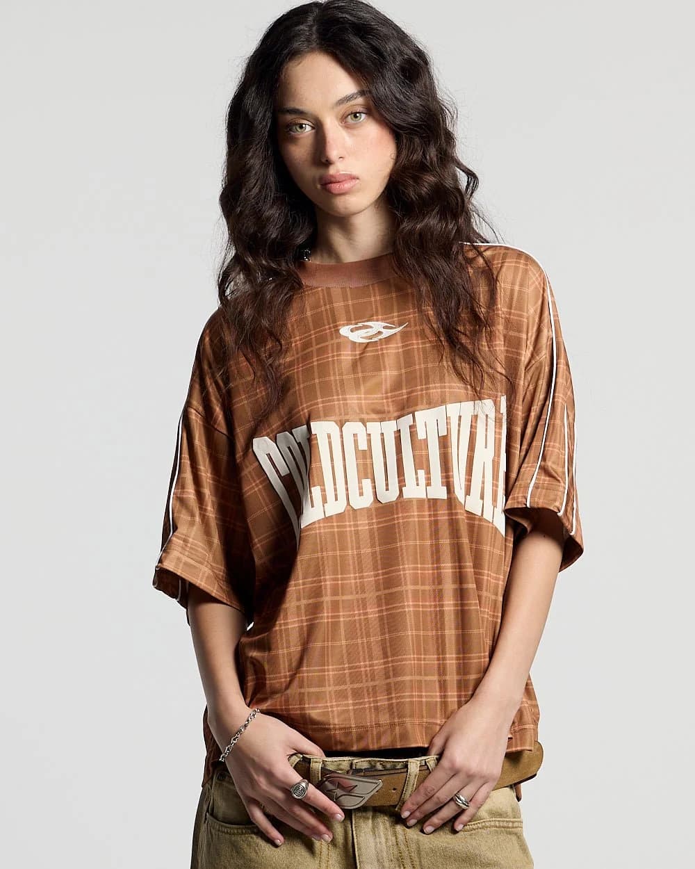 HIGHLANDS PLAID TEE BEIGE 5
