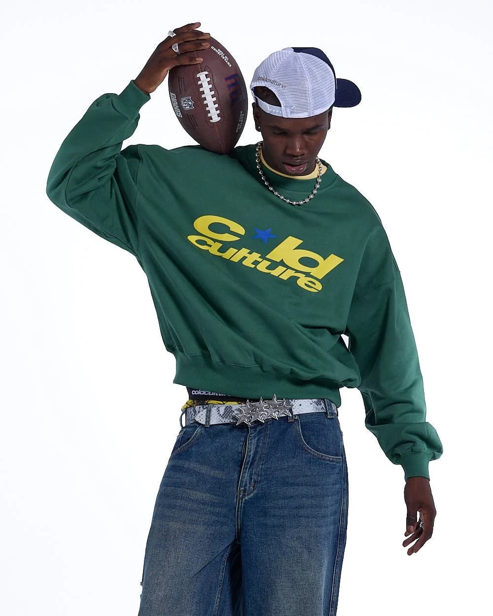 HARPER CREWNECK GREEN & YELLOW 3