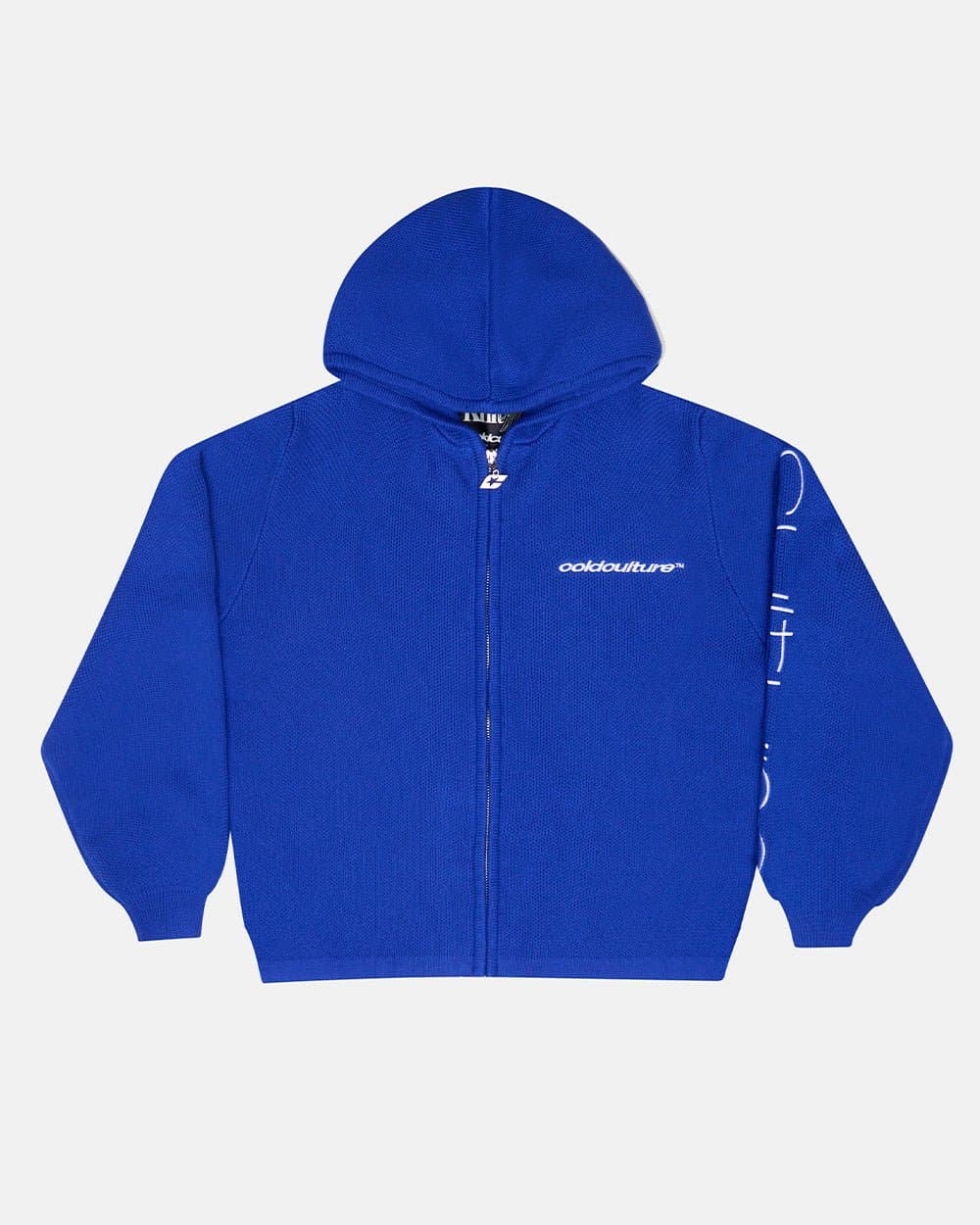 TRIPPY STOP ZIP KNIT BLUE by COLD CULTURE