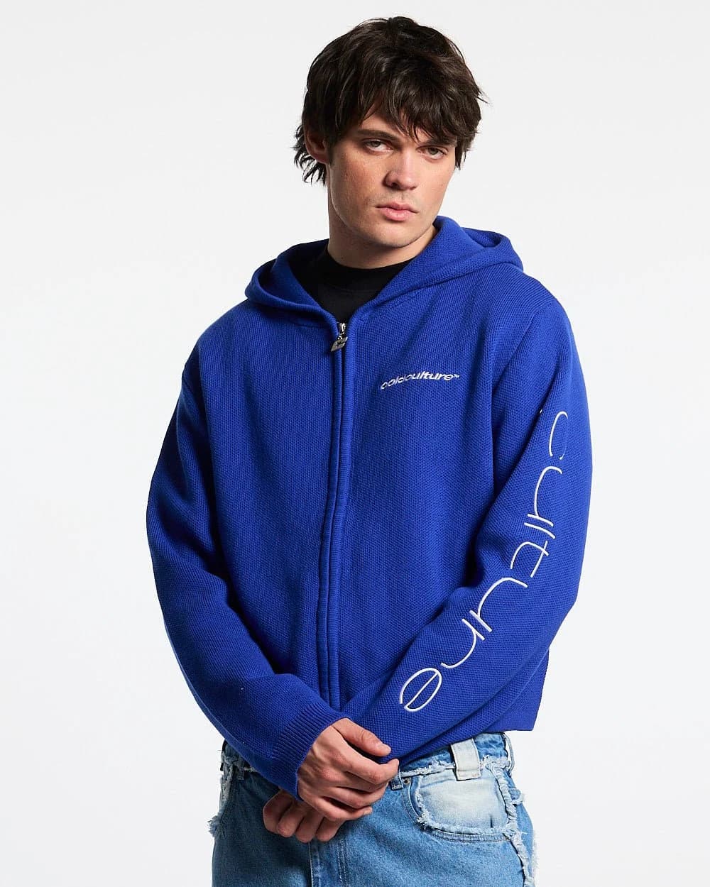TRIPPY STOP ZIP KNIT BLUE 2