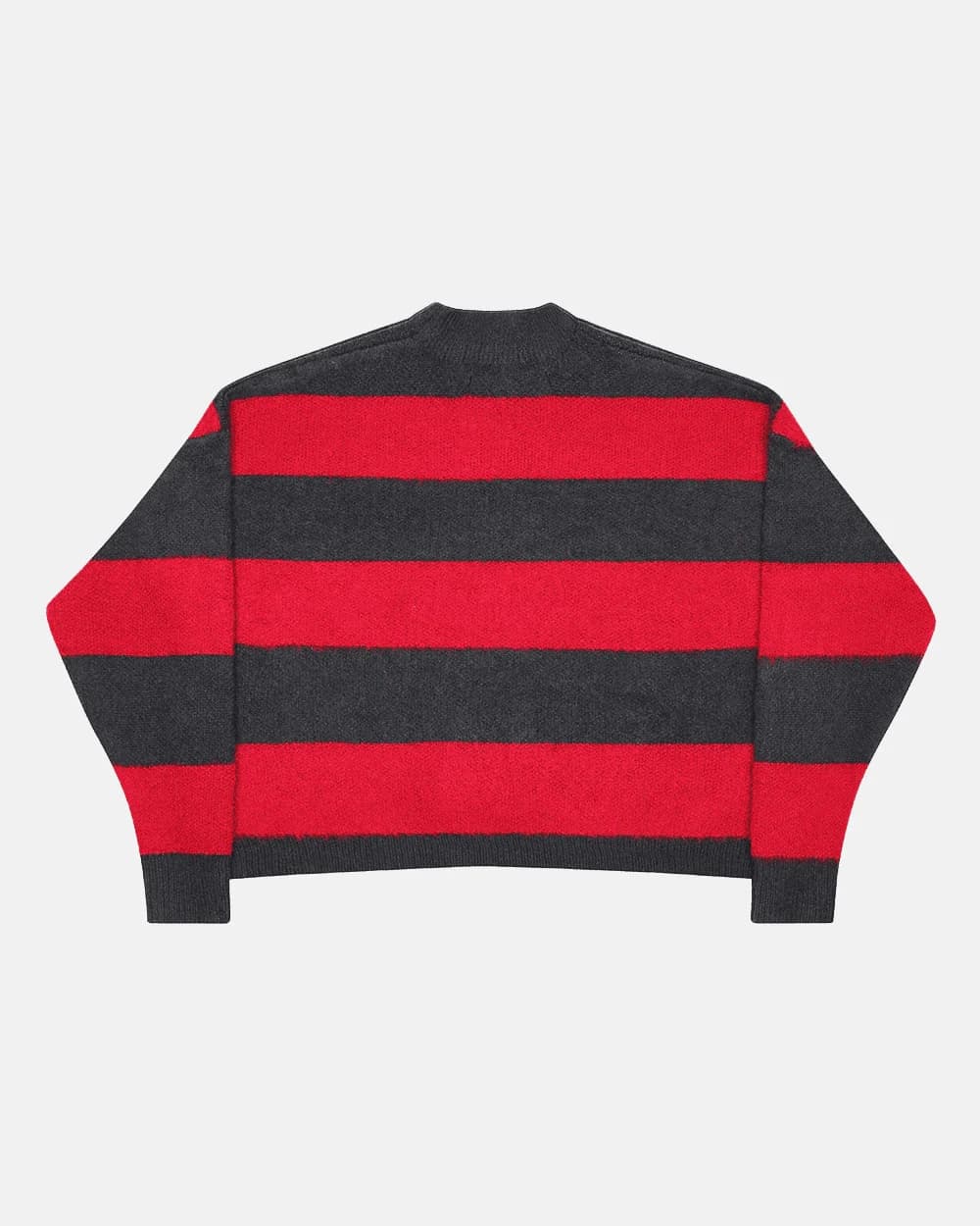 FLUFFY FUR KNIT BLACK & RED 4