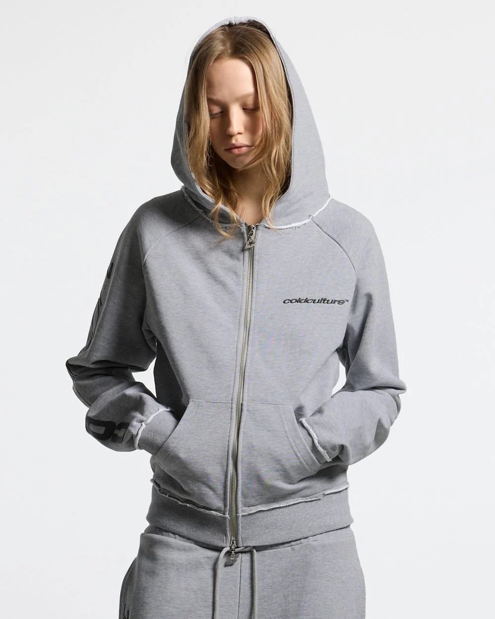 COLD SPORT ZIP HOODIE GREY 5