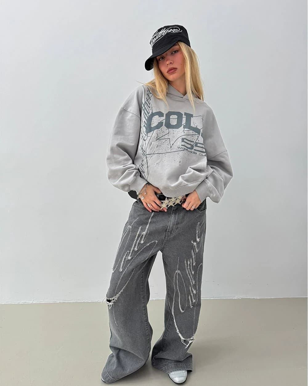 ON ROAD HOODIE GREY & GREEN 7