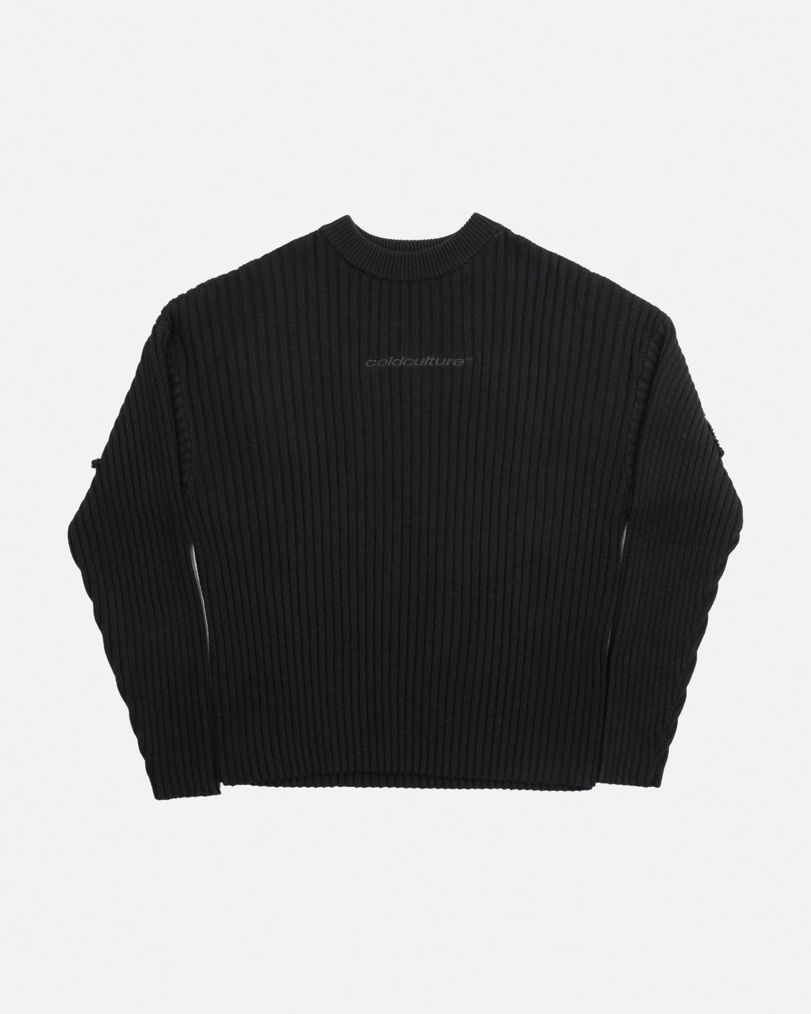 MESSY KNIT BLACK 3