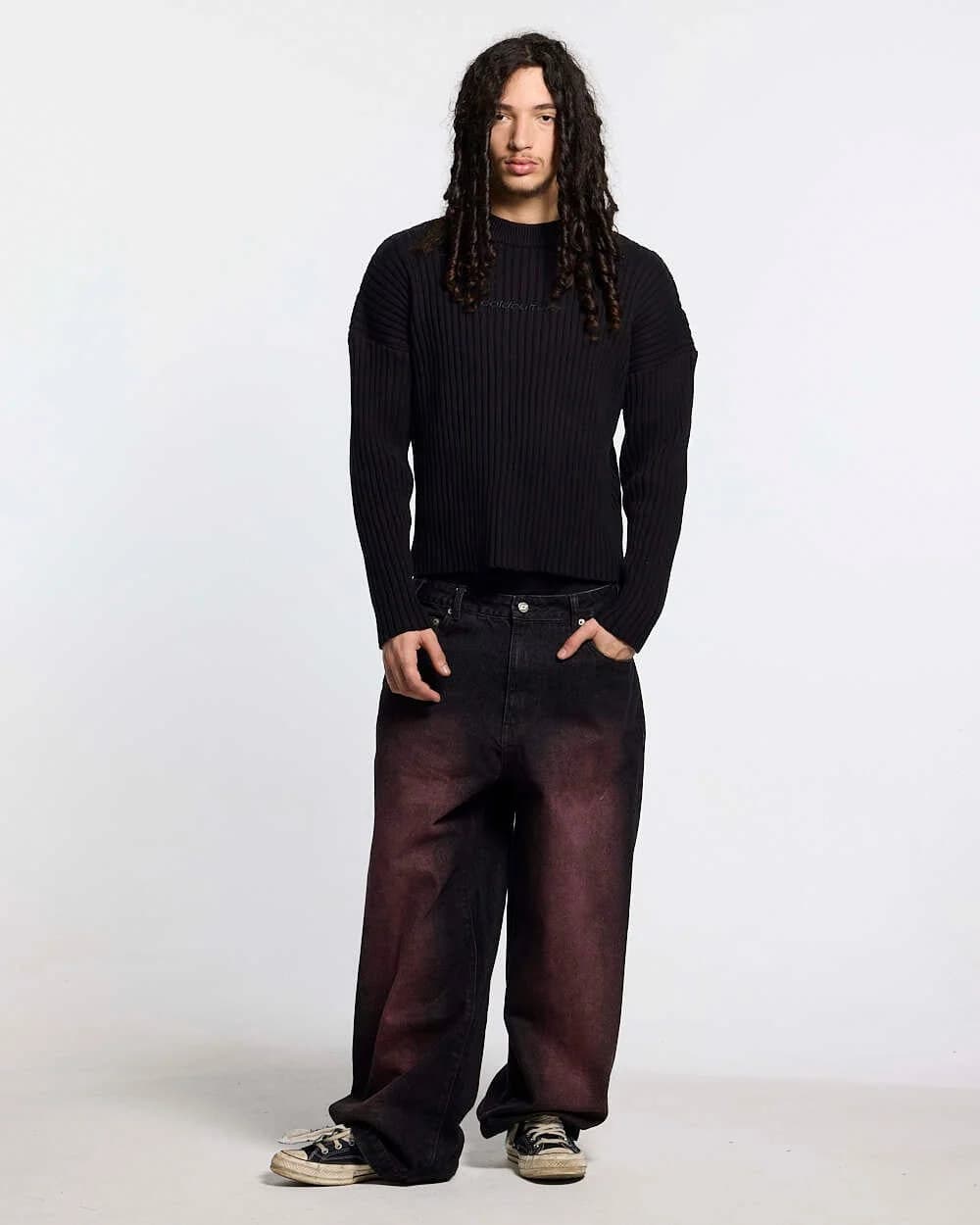 MESSY KNIT BLACK 5