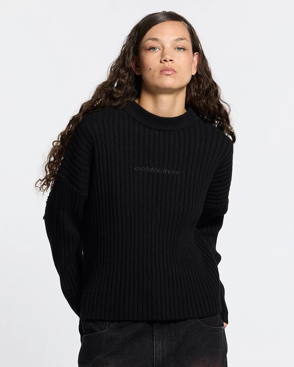 MESSY KNIT BLACK 4