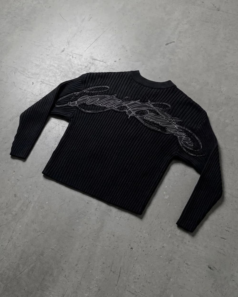 MESSY KNIT BLACK 8