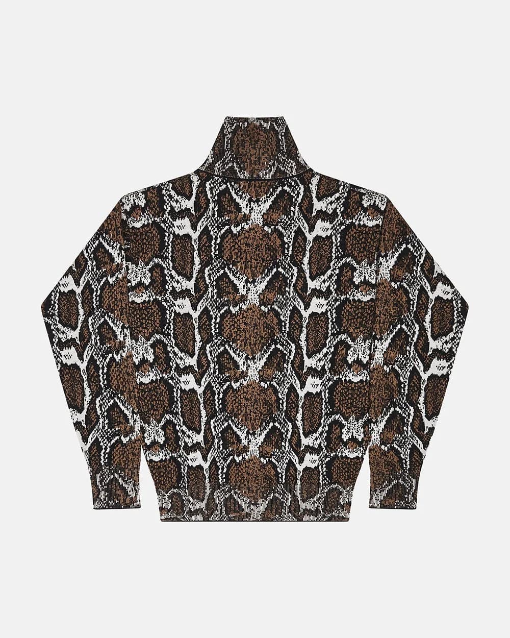 SNAKE ZIP KNIT BROWN 2